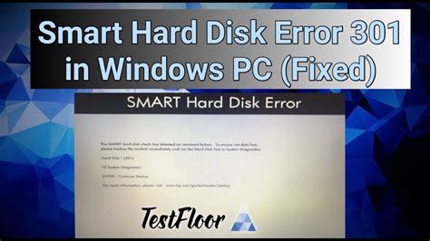 smart hard disk error Lenovo